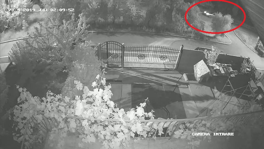 Captură din momentul furtului