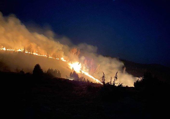 FOTO: Incendiu pădure 09.04.2020