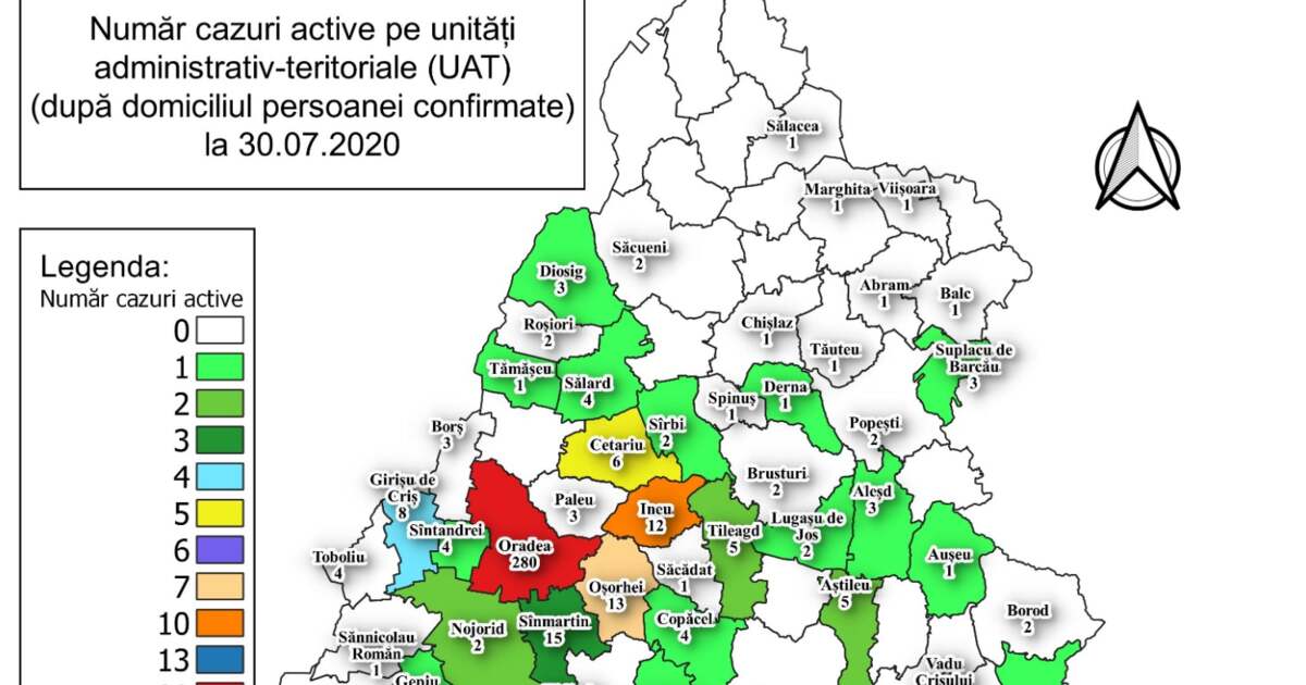 Bilanț Coronavirus In Județul Bihor Vezi Numărul De Infectări Din Fiecare Localitate Bihon