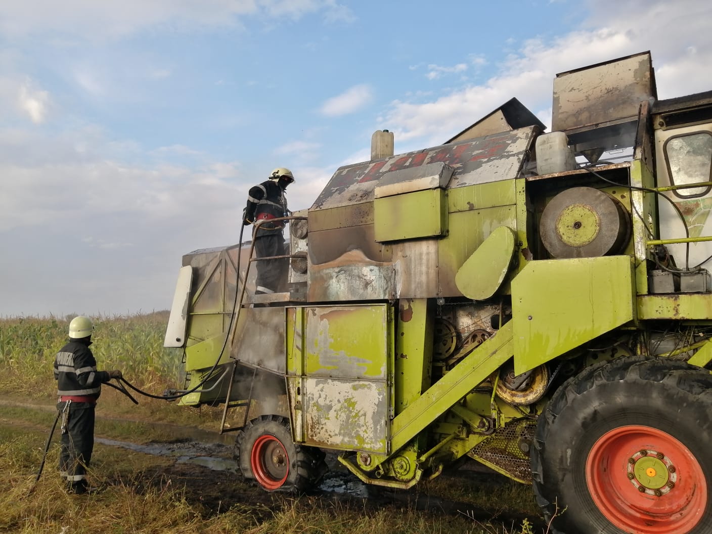 incendiu combină Tulca 5