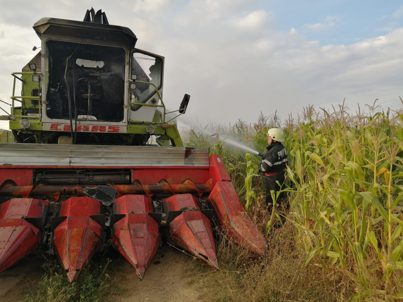 incendiu combină Tulca 6