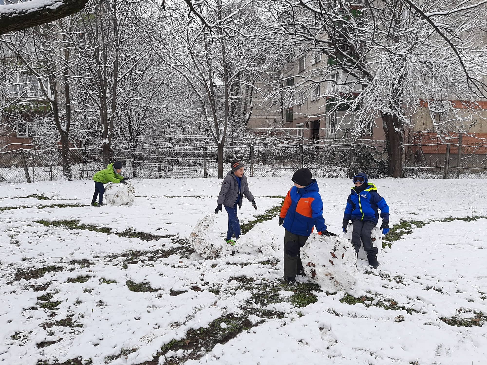 FOTO: Zăpadă în Oradea 13.01.2021