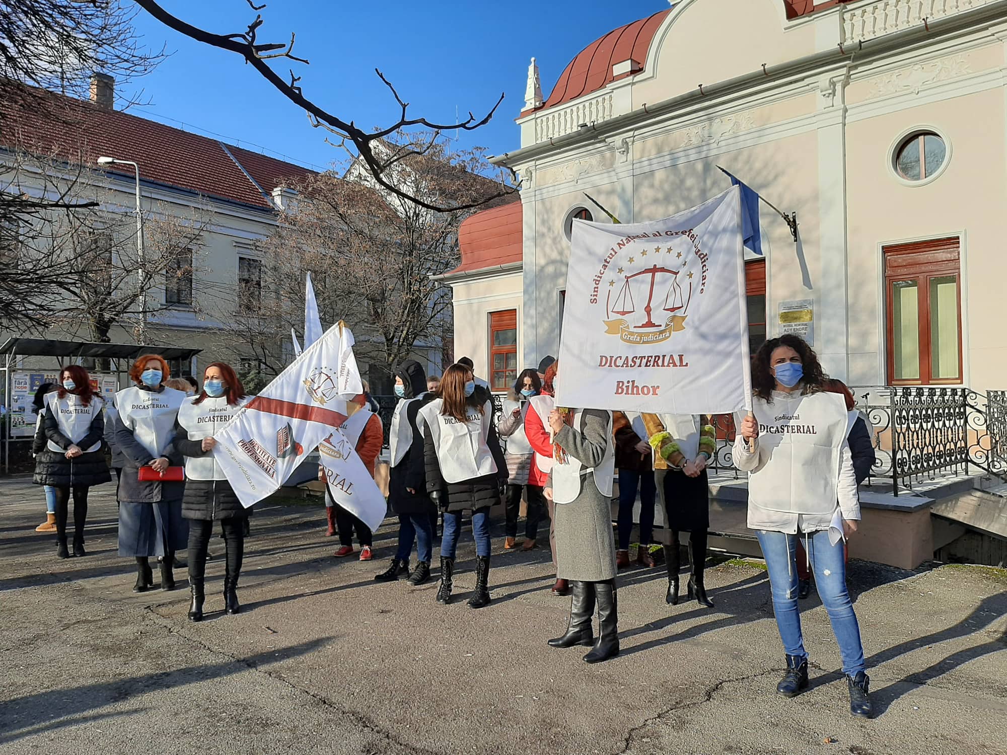 FOTO: Protest grefieri la Oradea 27.01.2021