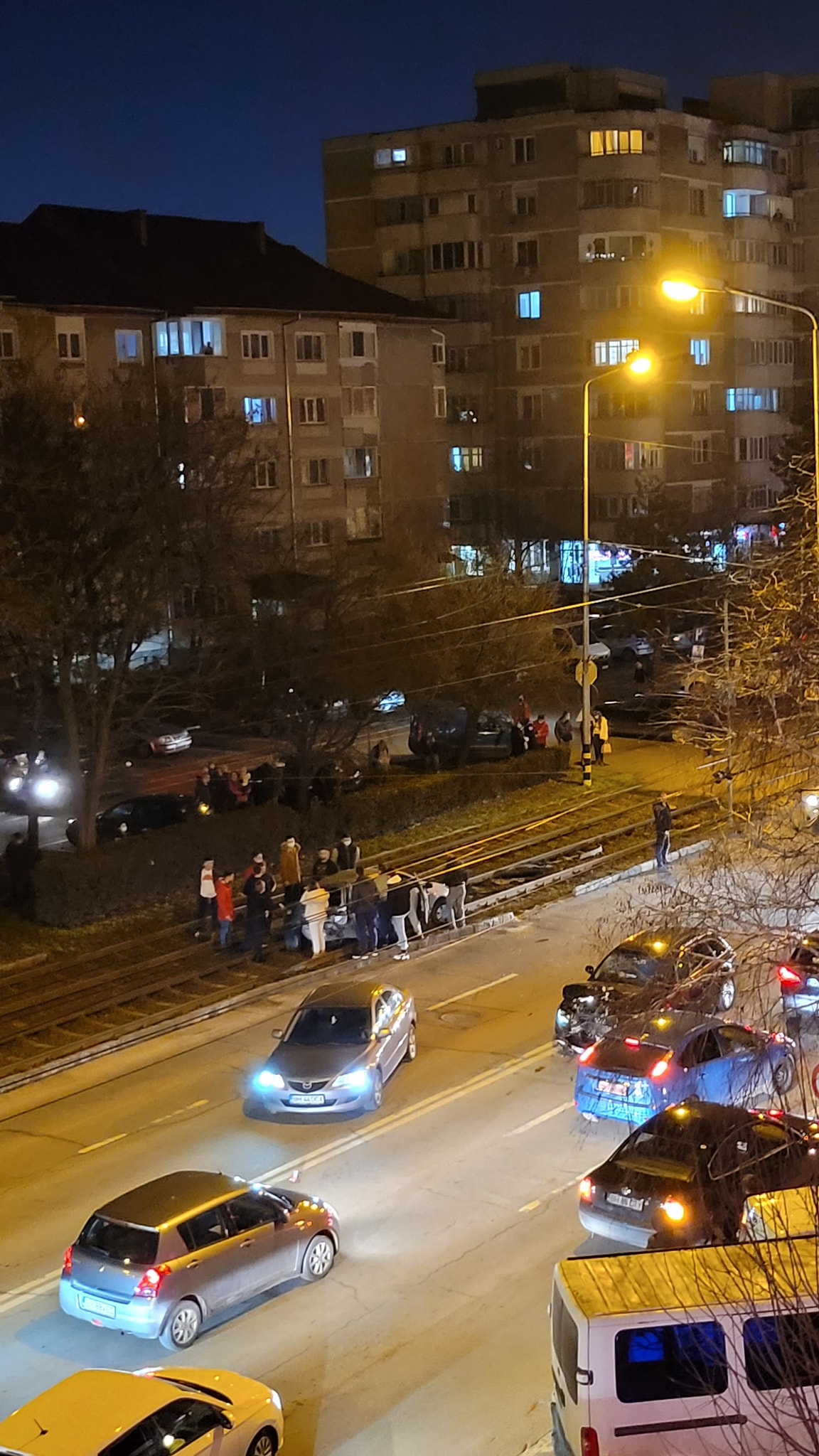 FOTO: Accident bulevardul Nufărul din Oradea 21.02.2021
