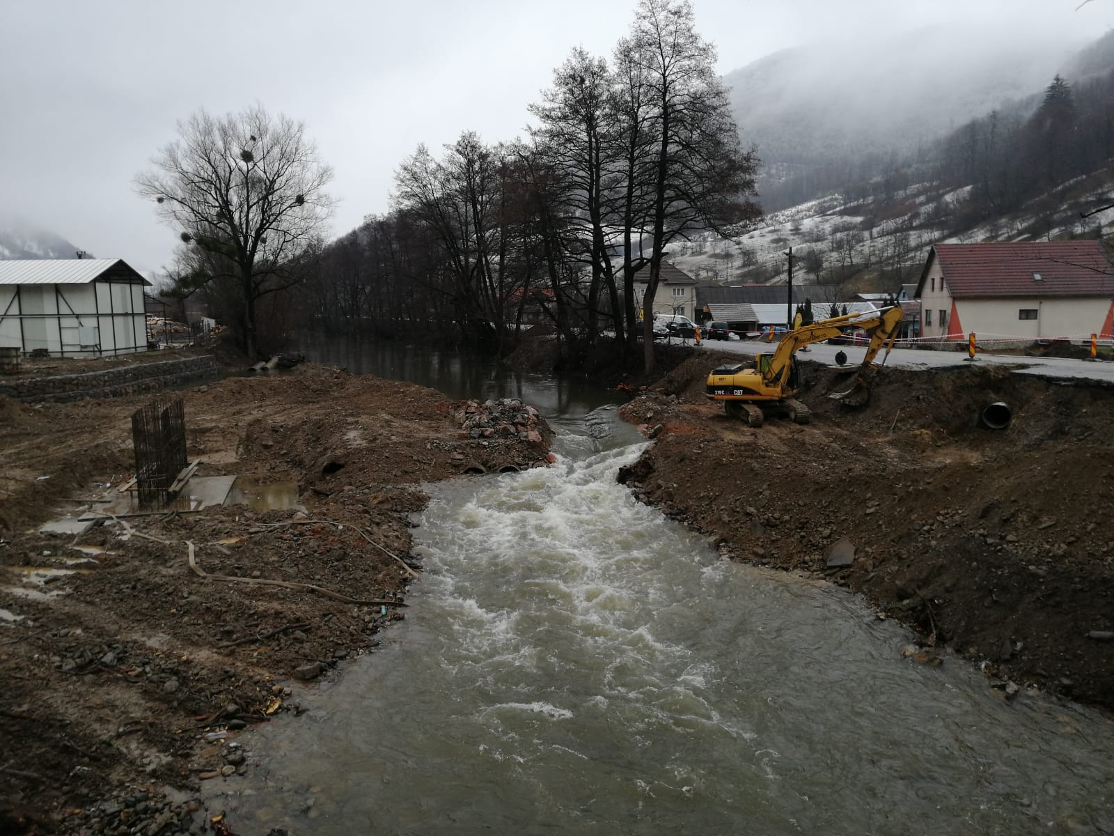 FOTO: Se lucrează la noul pod peste Criș, din Bulz 18.03.2021