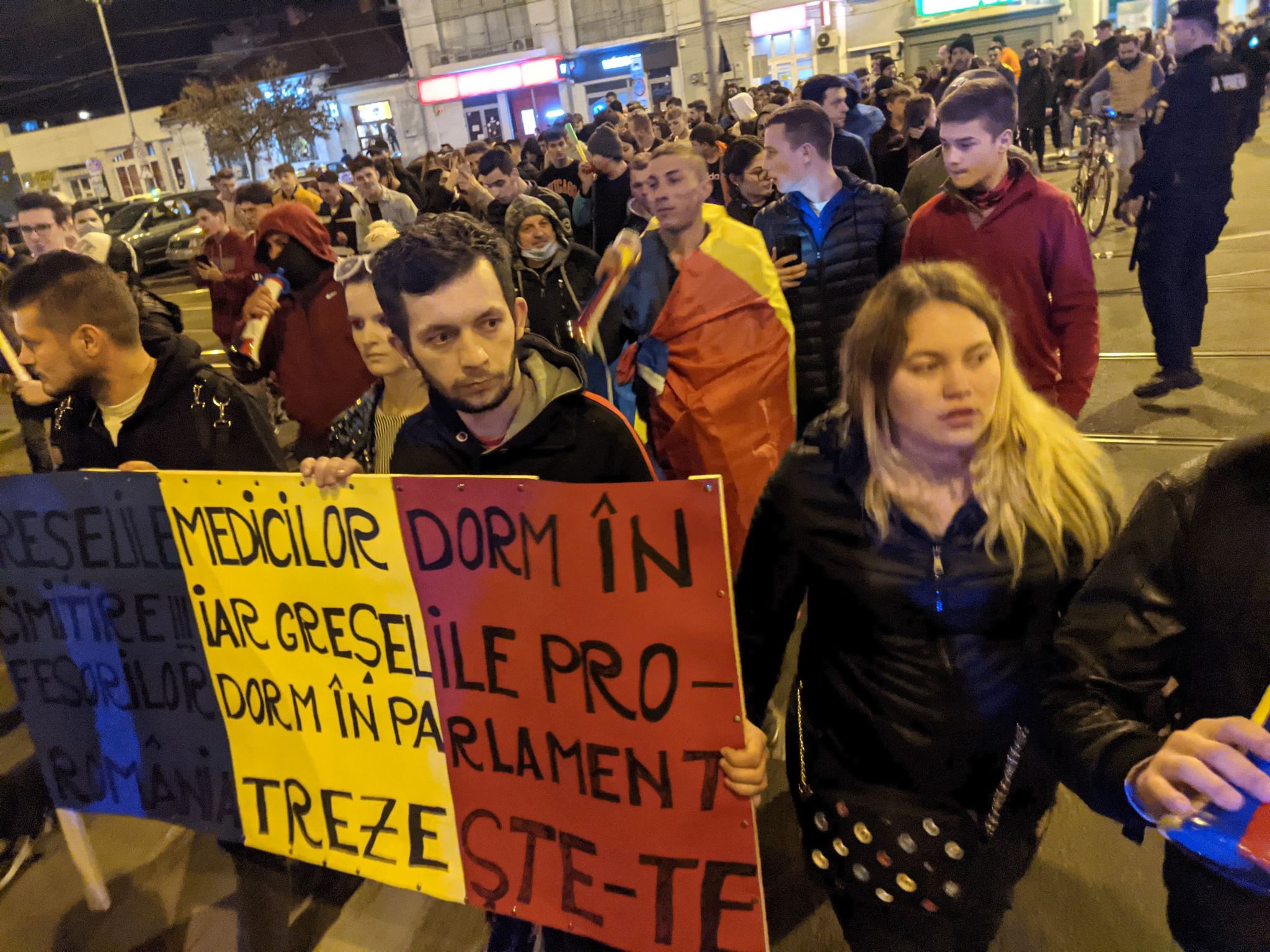 A treia seară de proteste la Oradea 31.03.2021