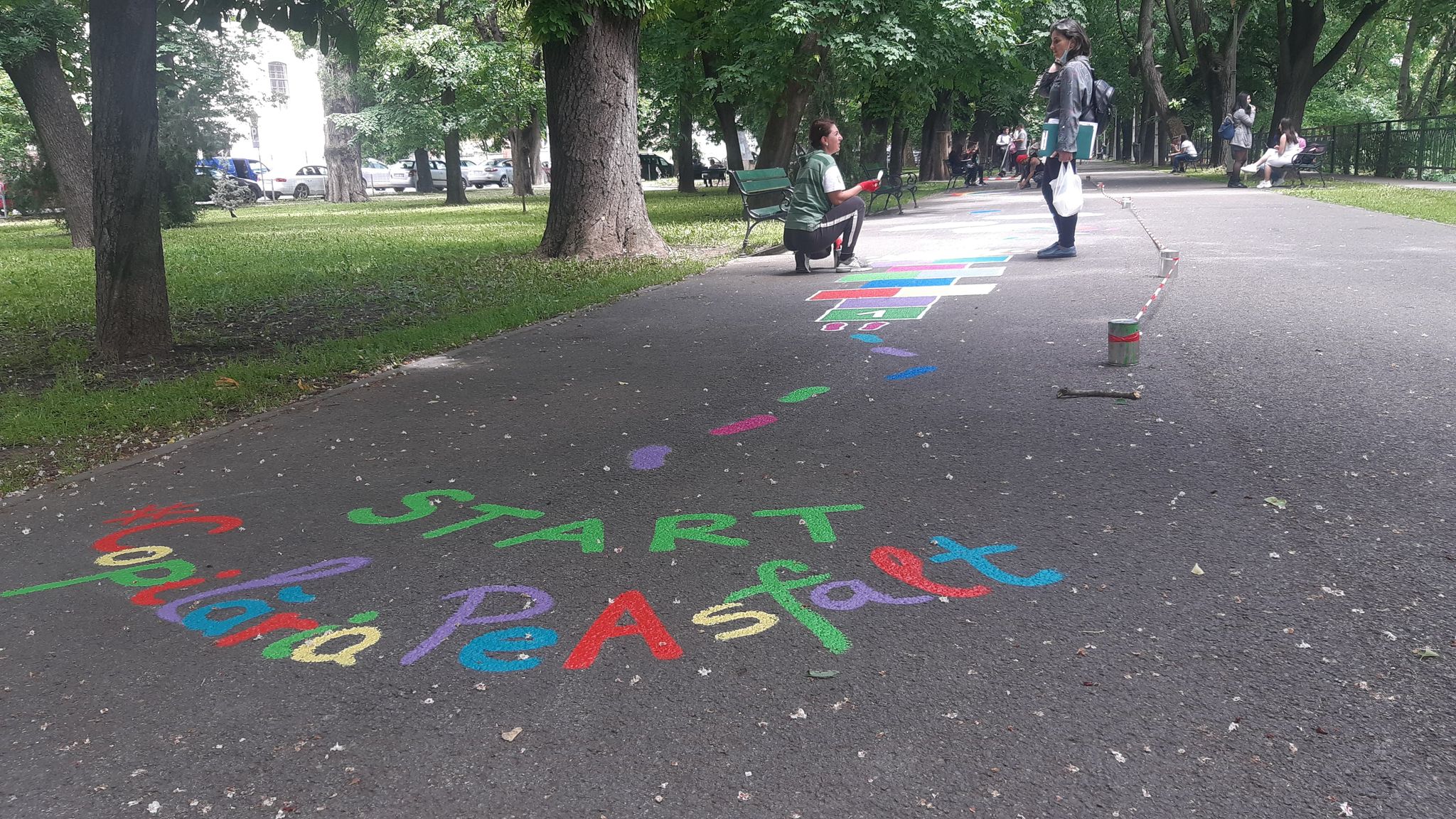 desene asfalt parcul libertatii oradea (2)