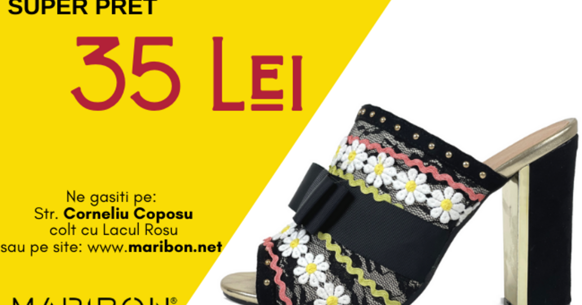 Cele mai bune preţuri la încălţămintea de sezon – doar la MARIBON! - Vimarsana News