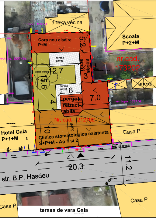 Clinica Lazar - plan situatie