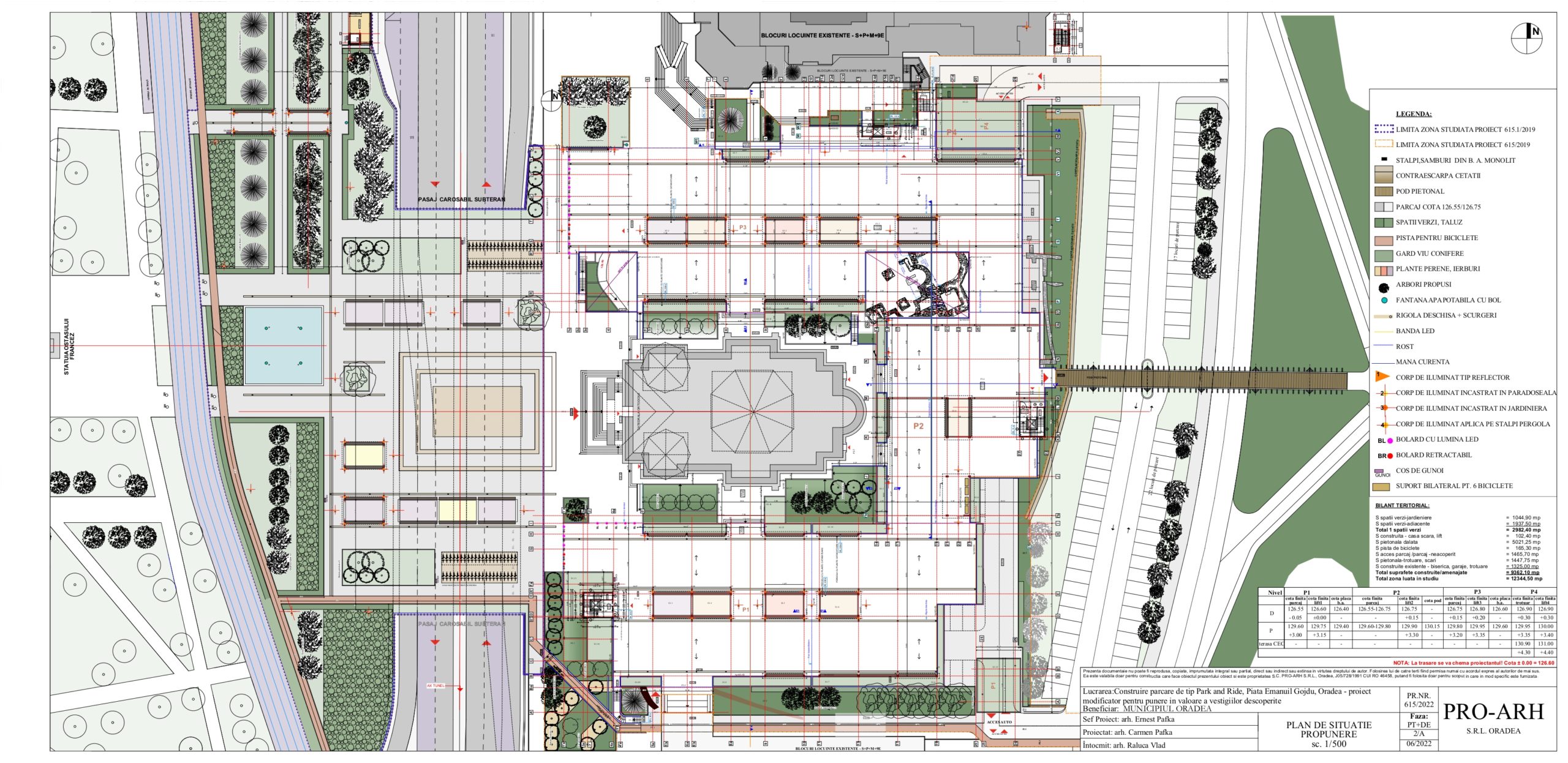 8. Plan de situatie - etapa 2022, amenajare propunere