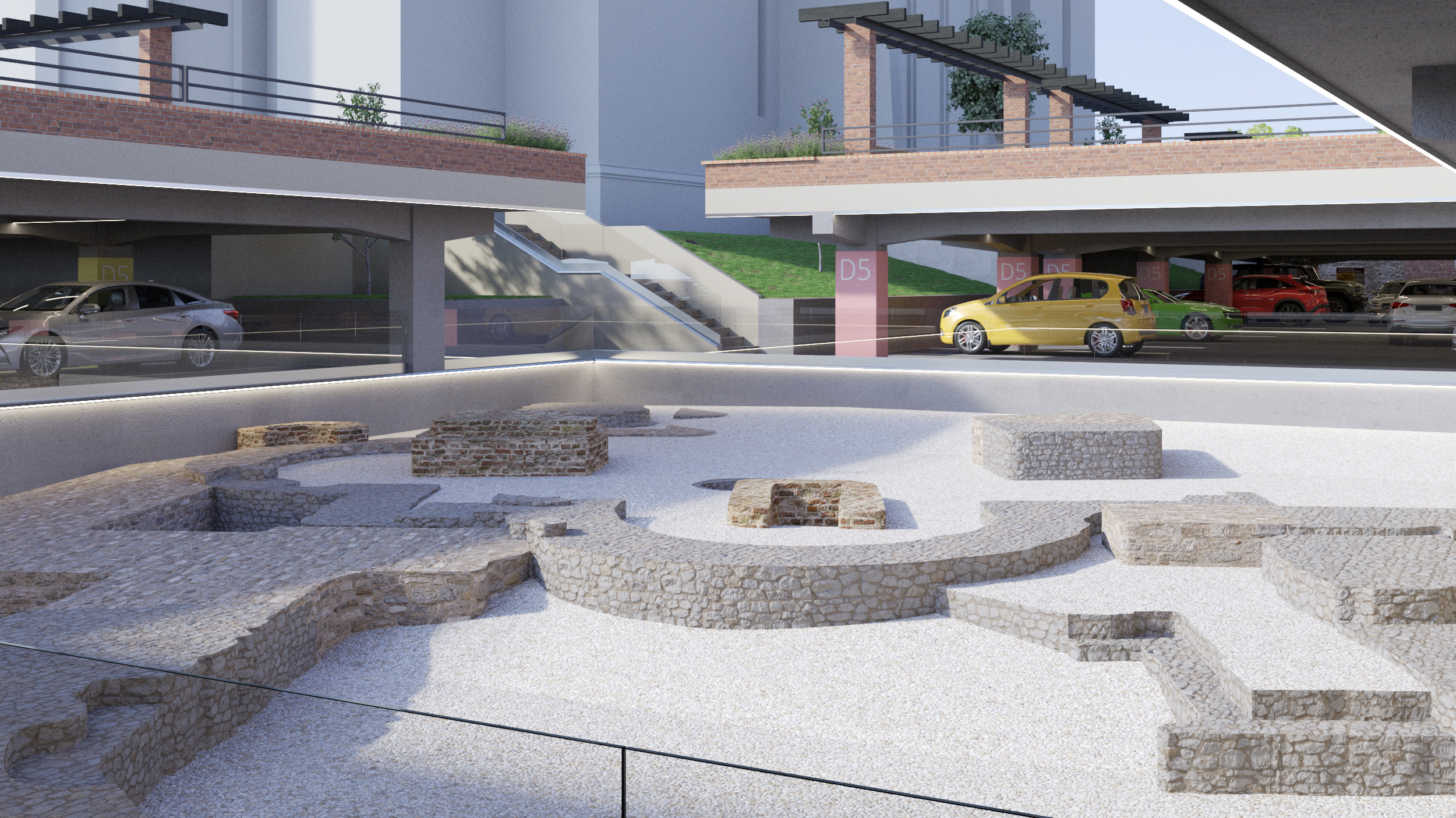 18. Vizualizare 3D - etapa 2022, amenajare propunere