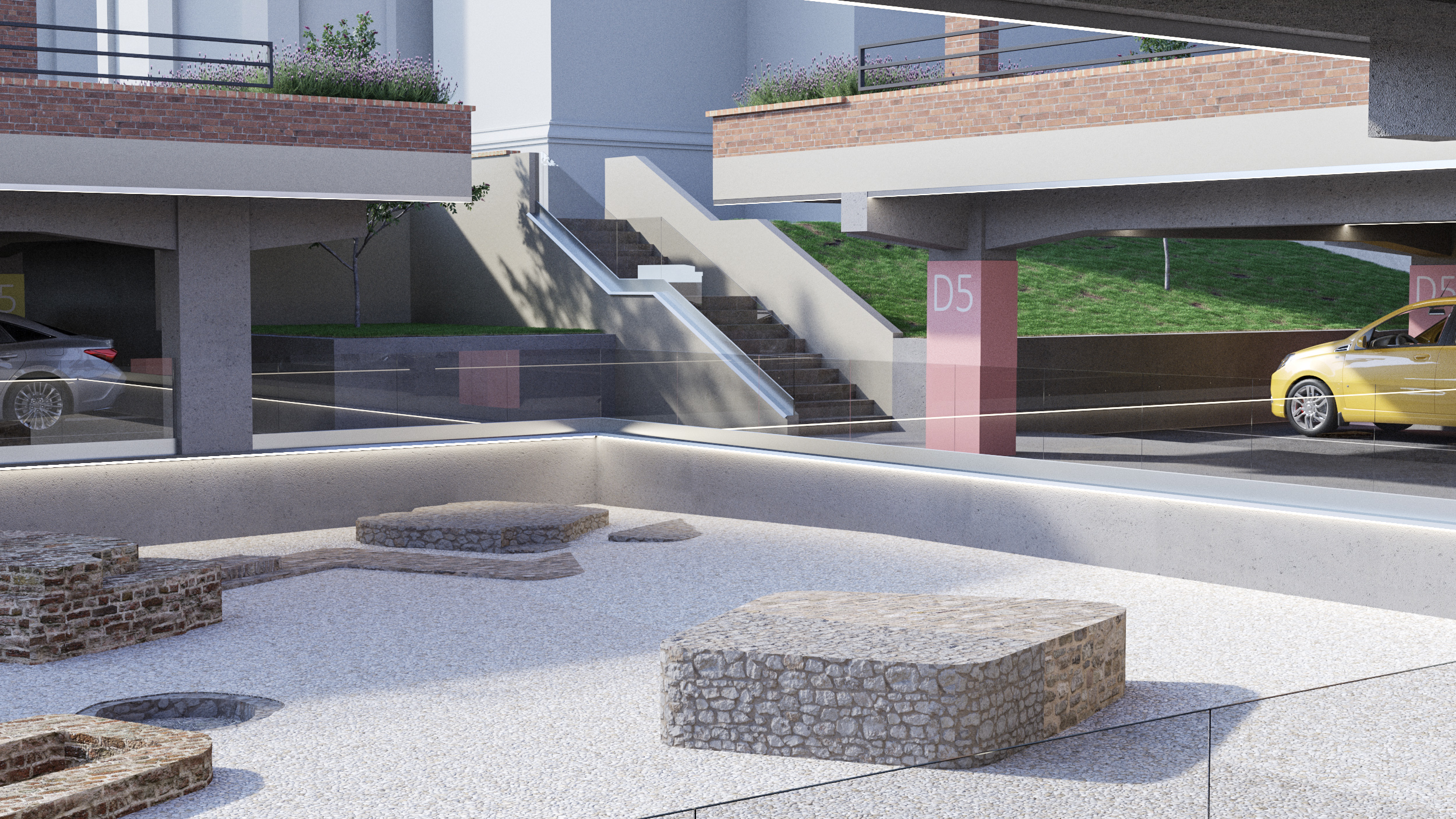 19. Vizualizare 3D - etapa 2022, amenajare propunere