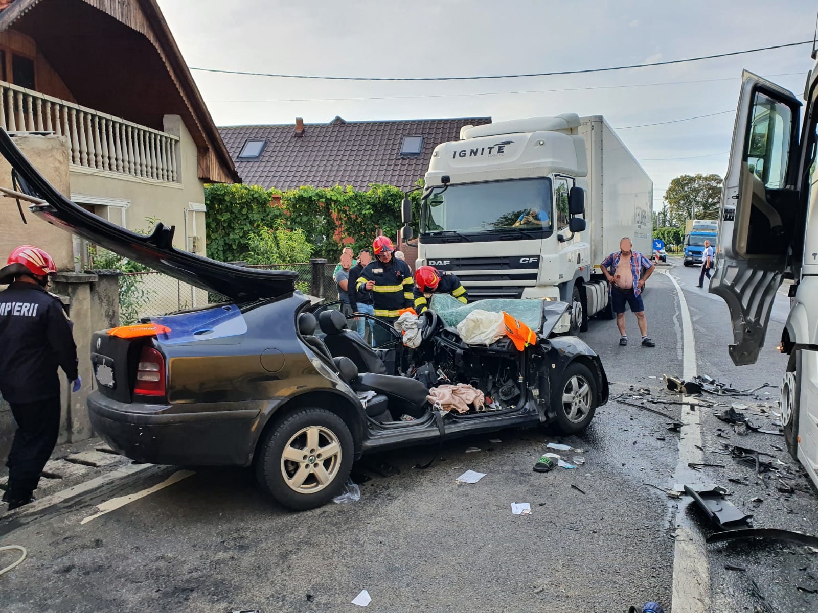 FOTO: Accident mortal Aușeu 24.08.2022