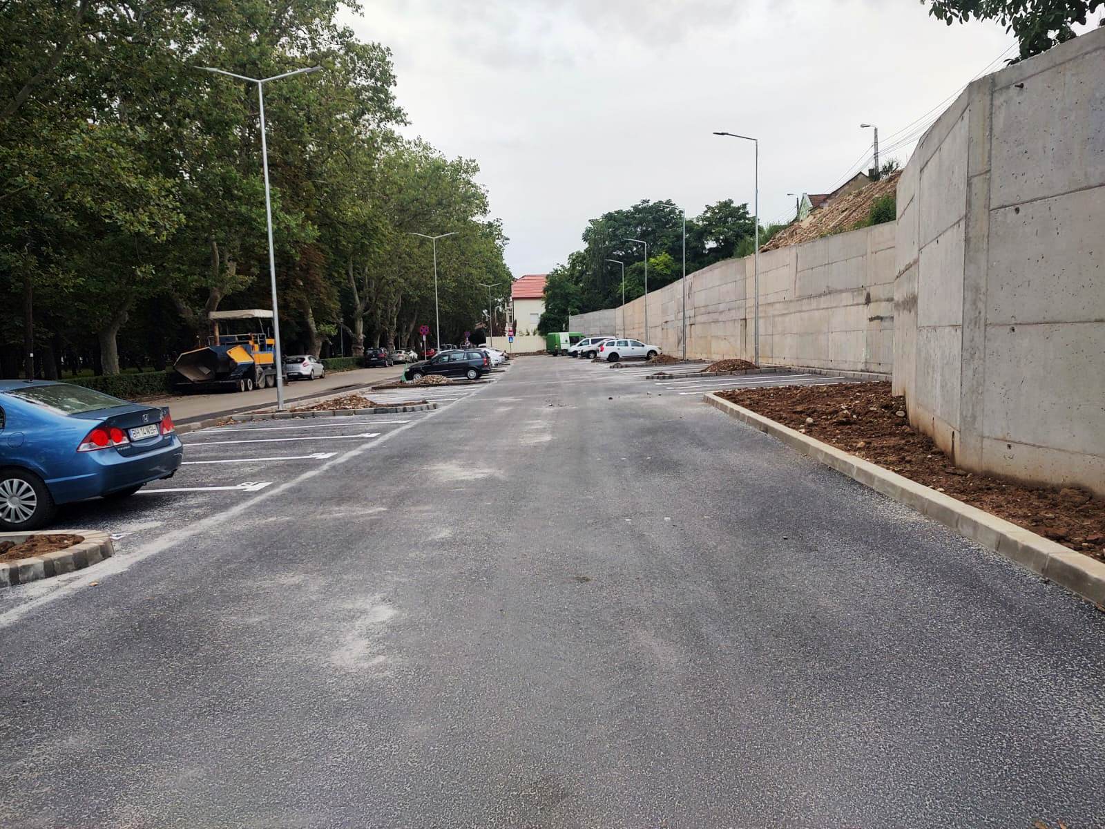 FOTO: Aproximativ 100 de parcări noi în zona Parcului Brătianu, 14.07.2023