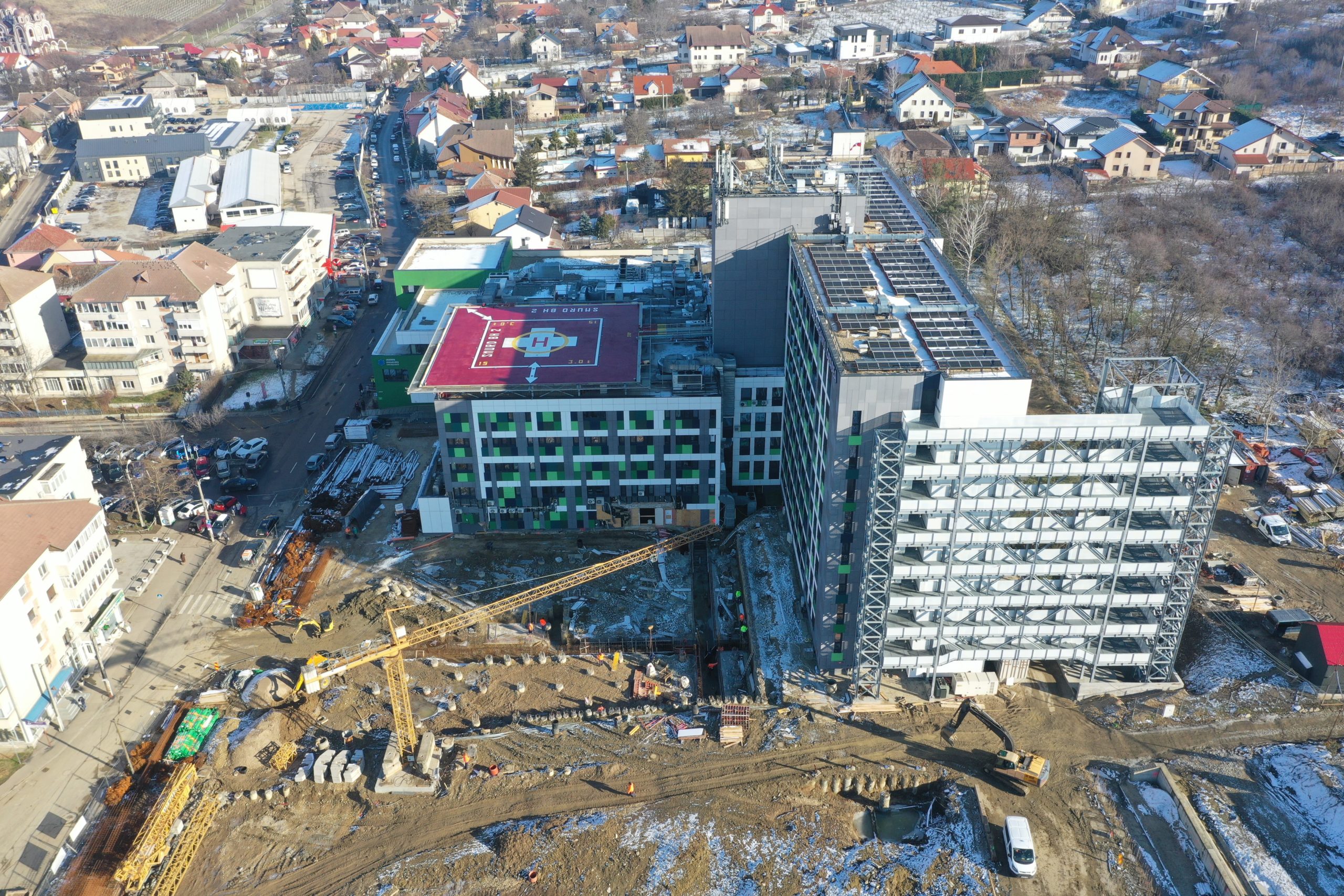 FOTO: Stadiu lucrări Ambulator și parcare Spitalul Județean 22.01.2024