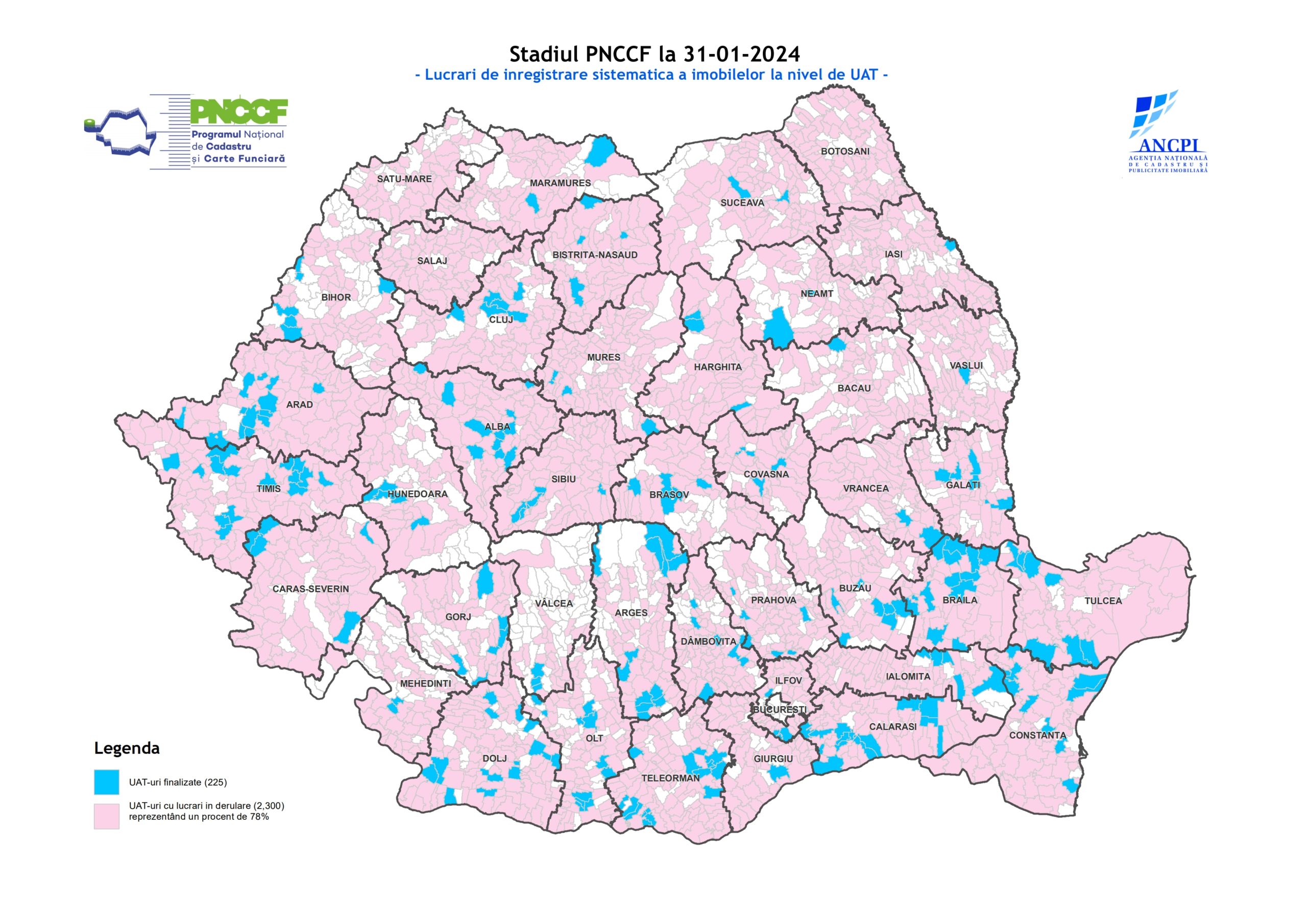 Lucrari de inregistrare sistematica a imobilelor la nivel de UAT