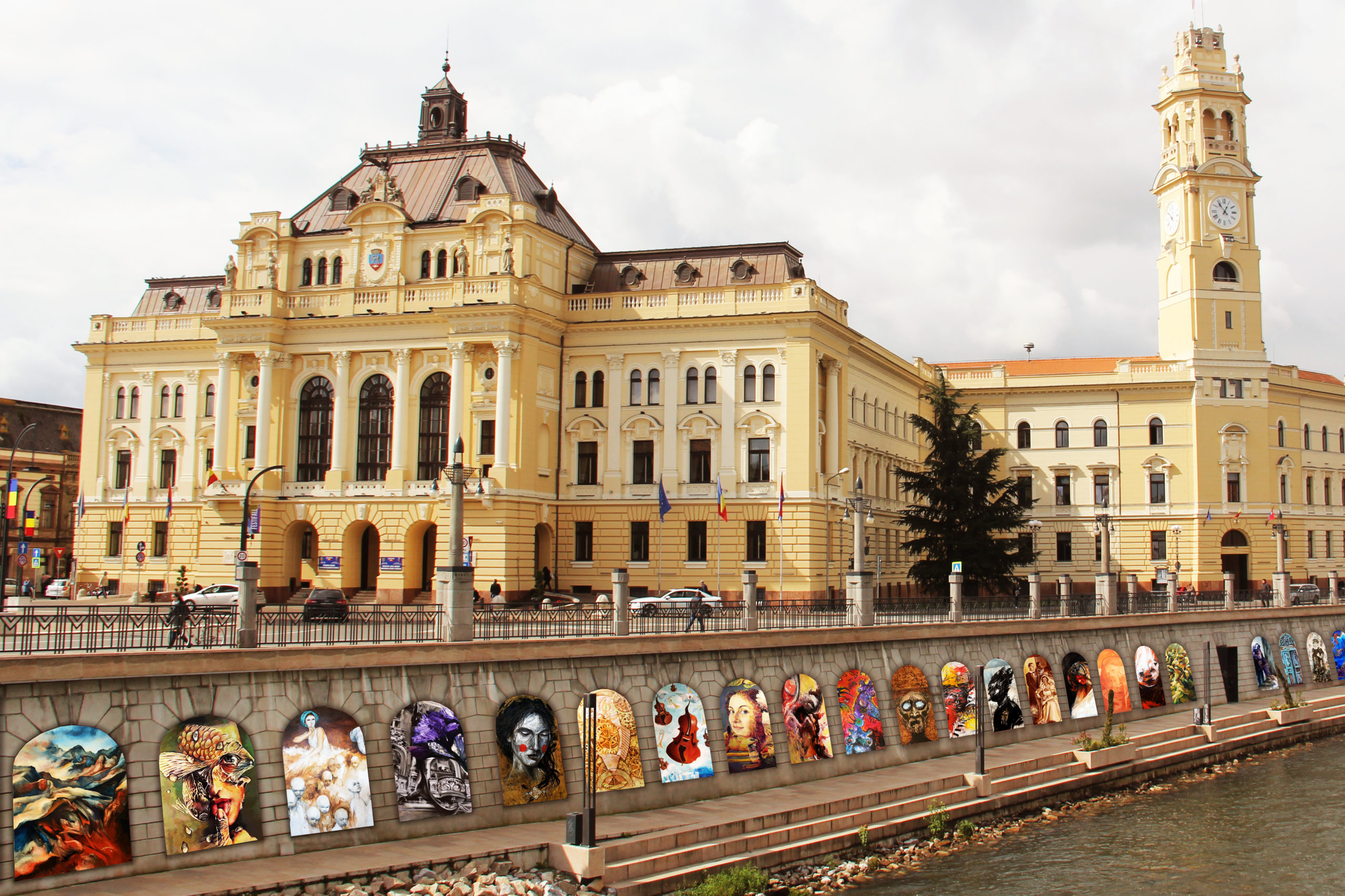 arta stradală în Oradea, promenada Podul Sf Ladislau