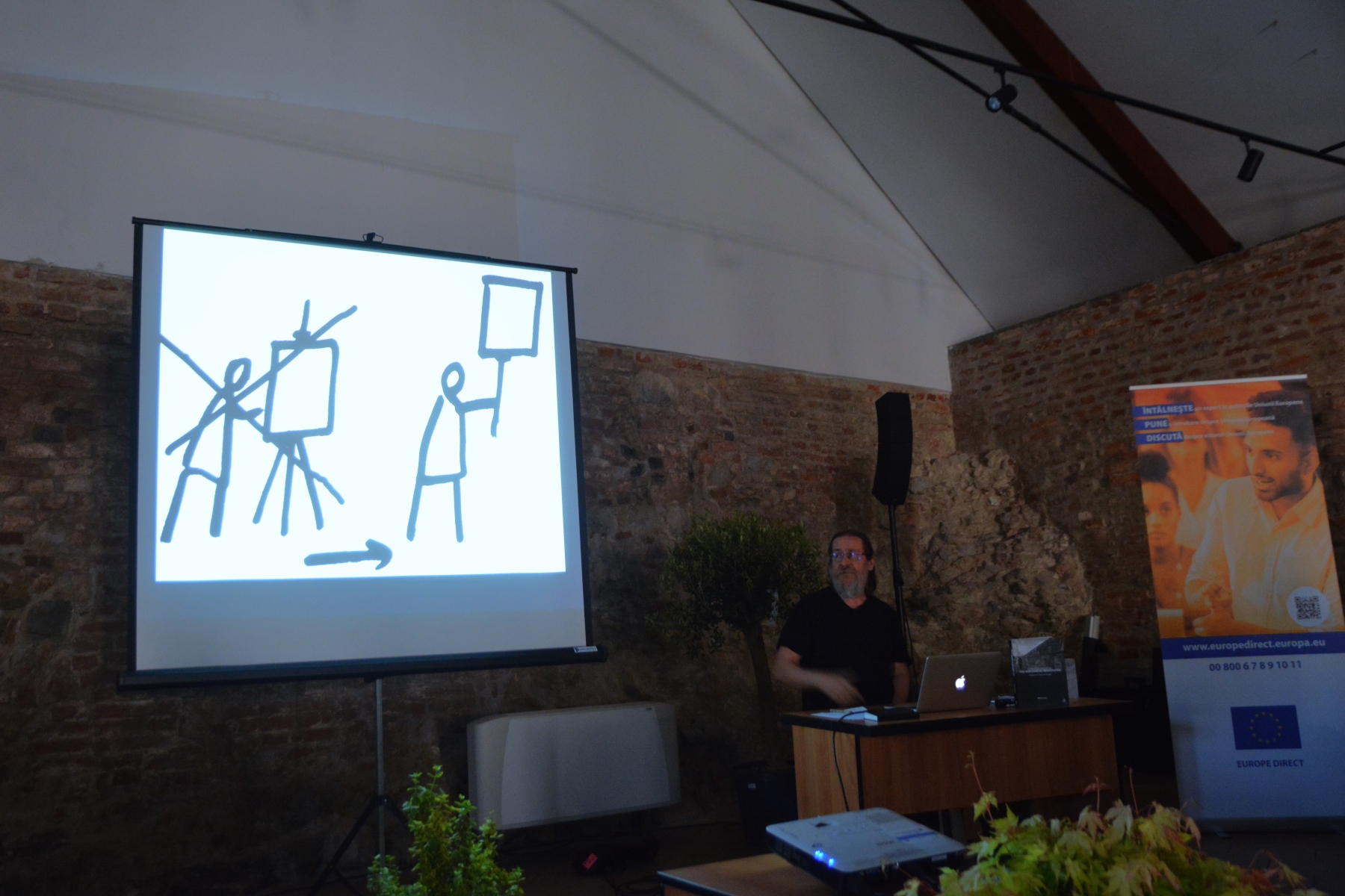 Artist Talk cu Dan Perjovschi la Oradea