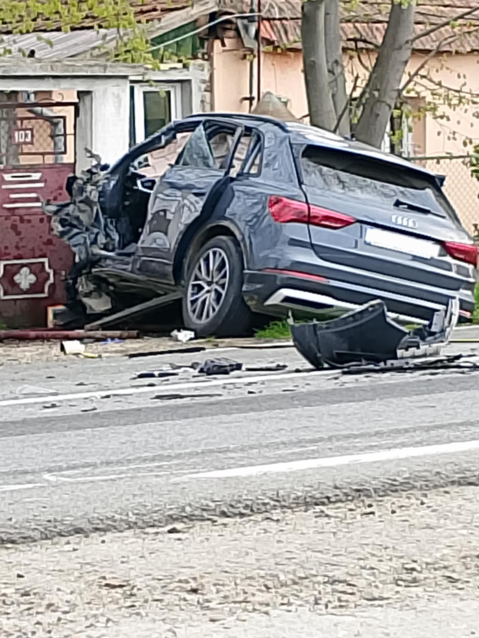 Foto: Accident în pe DN 1 în Bihor 08.04.2025