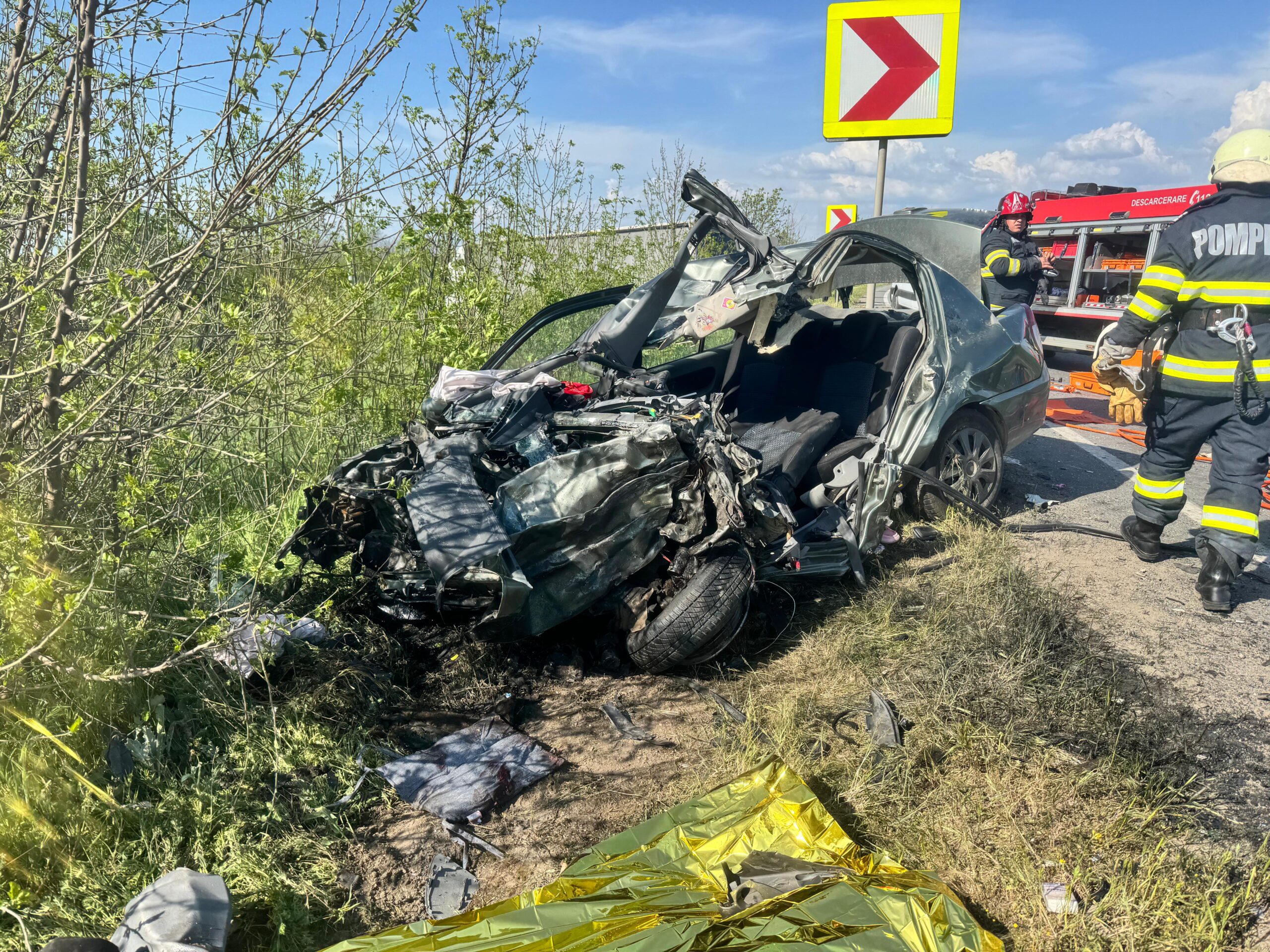 foto: Accident mortal între Oradea și Arad, 25.04.2025