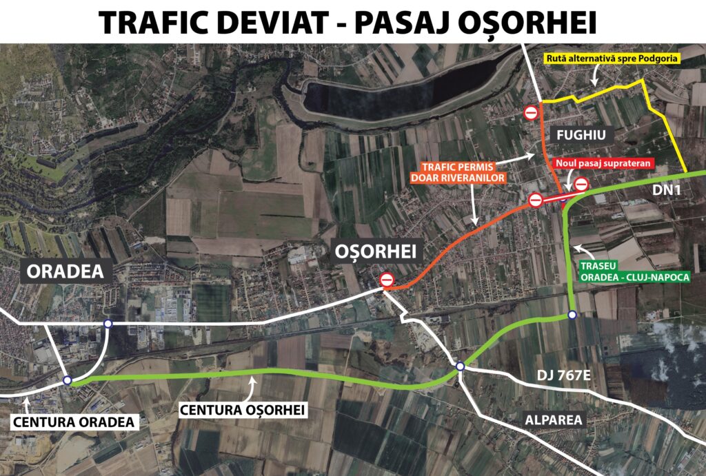 Trafic-deviat_pasaj_Osorhei