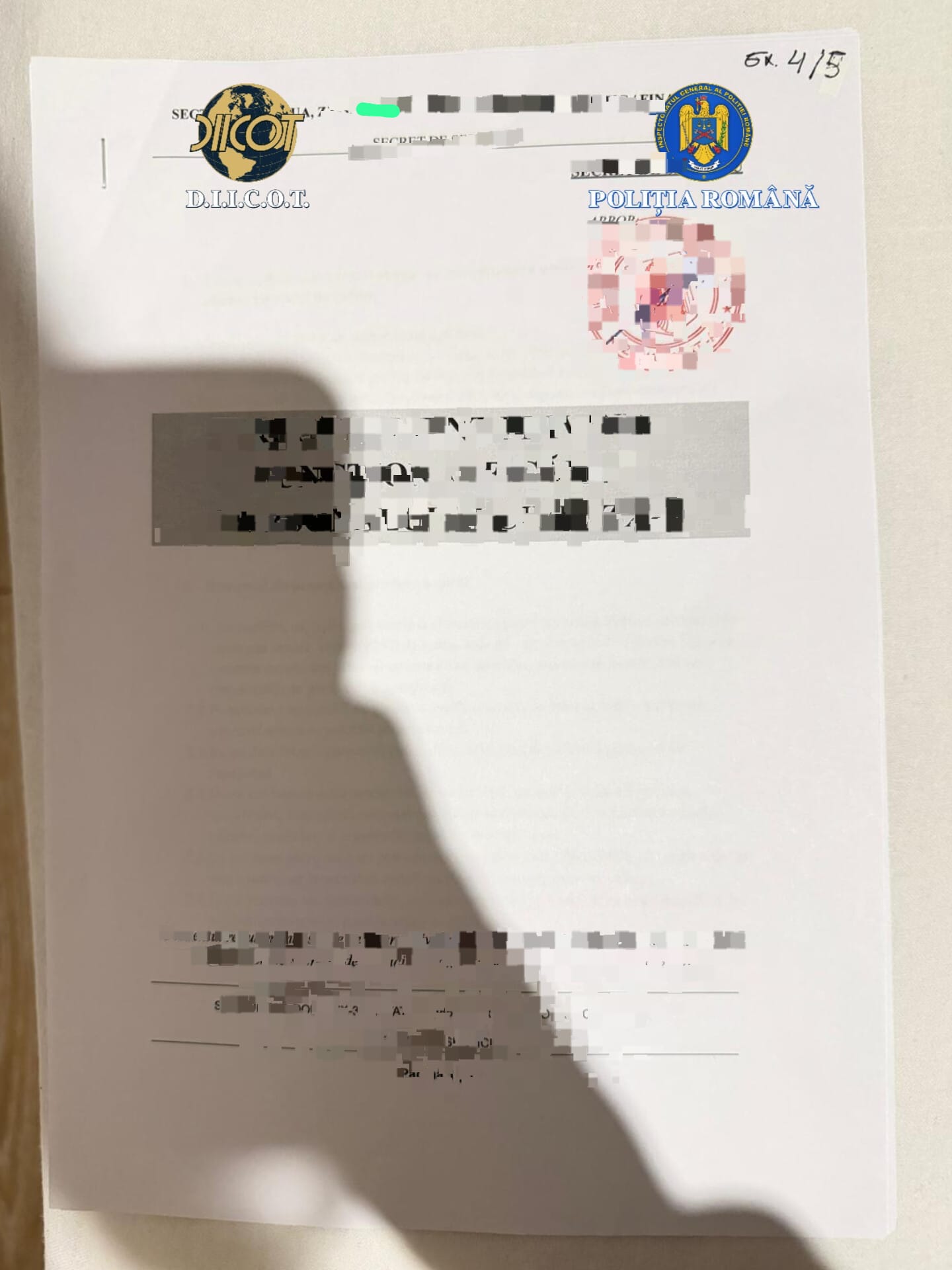 percheziții fals SRI9