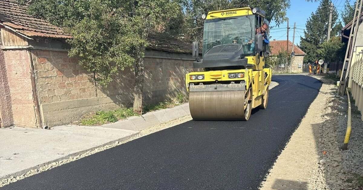 În Suplacu de Barcău se finalizează un drum nou, investiție de 6,6 milioane de lei