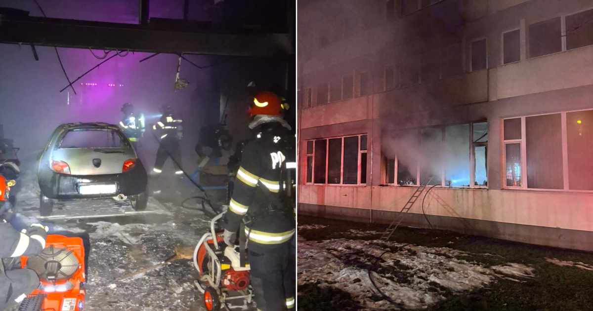 Pagube de 500.000 de lei la Universitatea din Oradea după incendiul de sâmbătă noapte