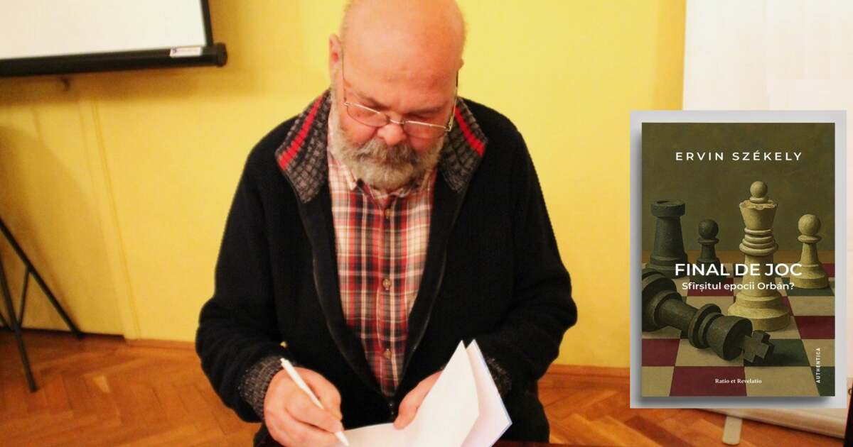 Ervin Székely, jurnalist și scriitor orădean, își prezintă noua carte despre era Orbán.