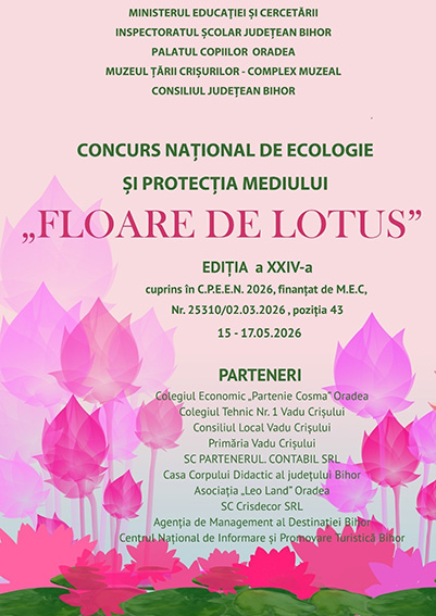 Afiș Concurs Floare de Lotus 2026