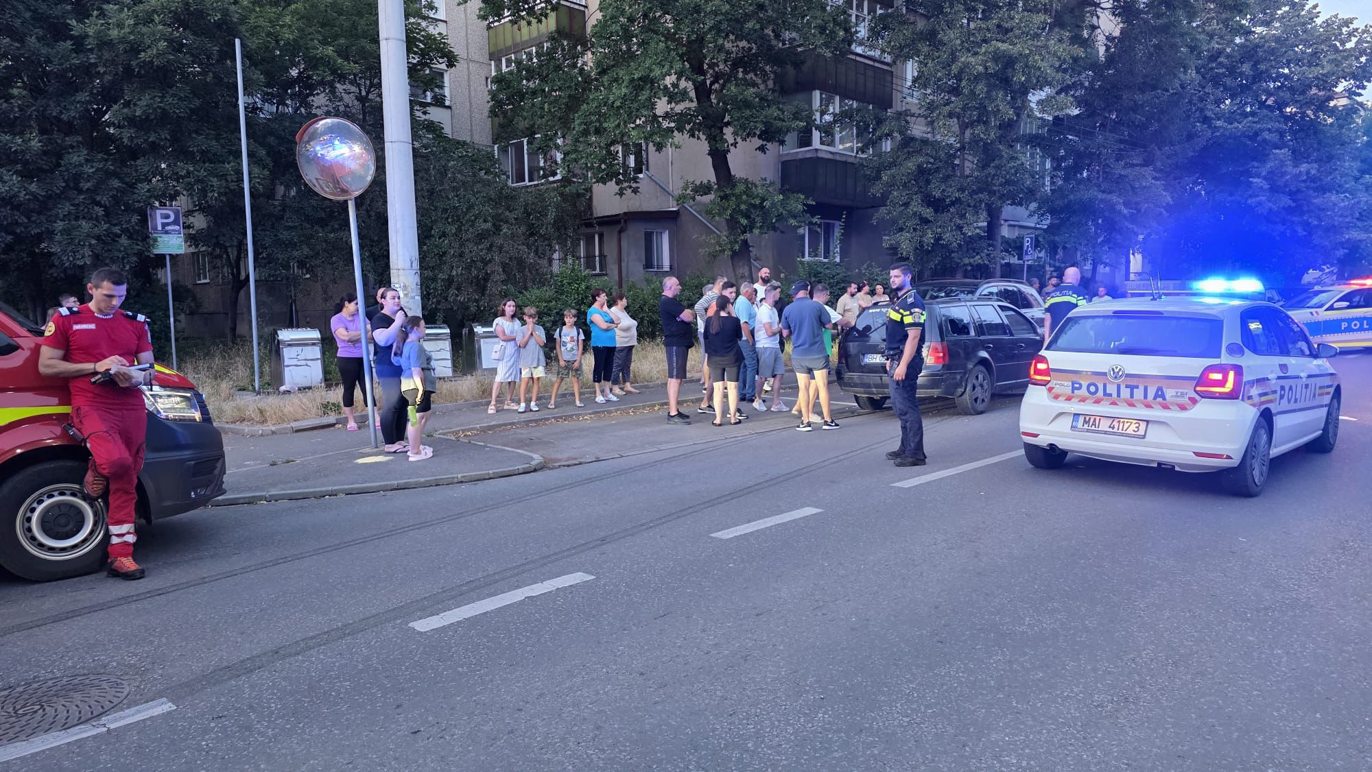 accident-oradea-leonardo-da-vinci-biciclist-politie-politia-ambulanta-smurd