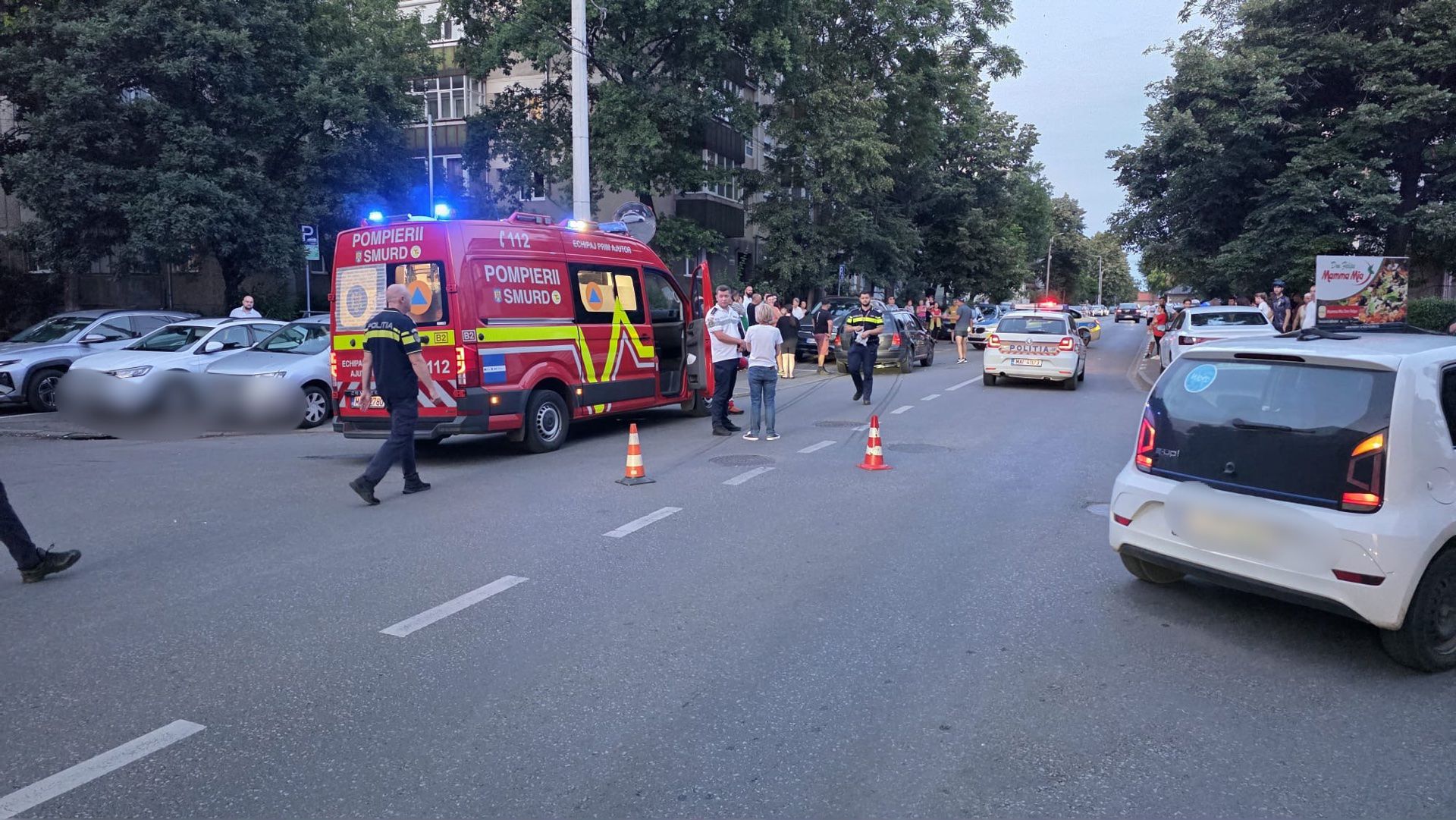 accident-oradea-leonardo-da-vinci-biciclist-politie-politia-ambulanta-smurd